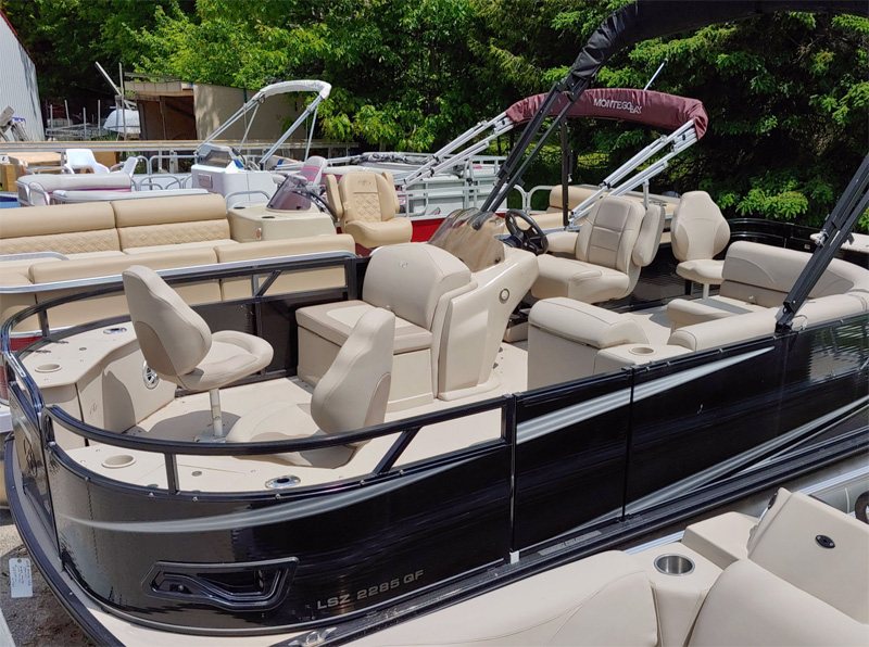 new pontoons and motors for sale